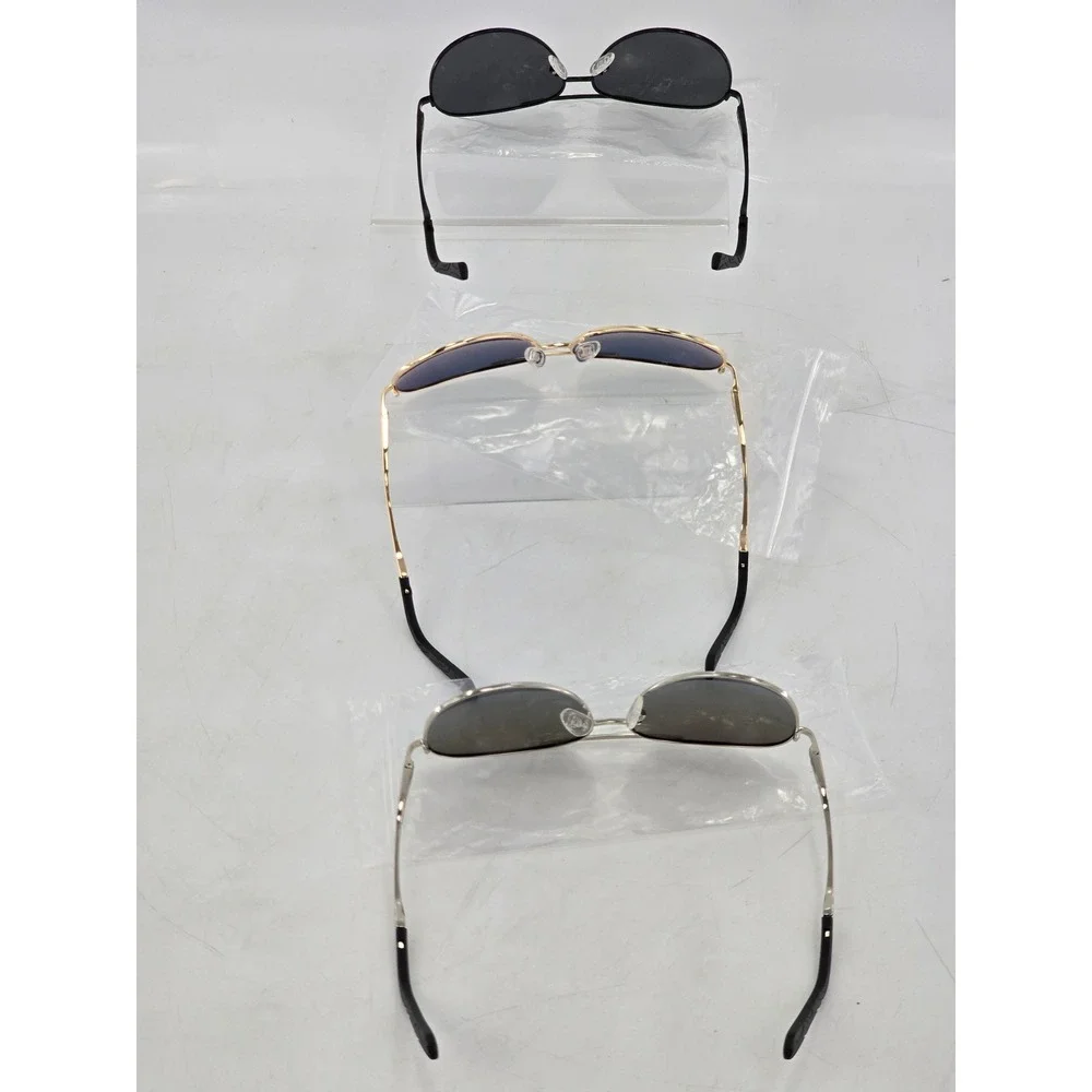 Style Aviator Sunglasses Unisex OS Multicolor Mirrored Lens Metal Frame -NEW